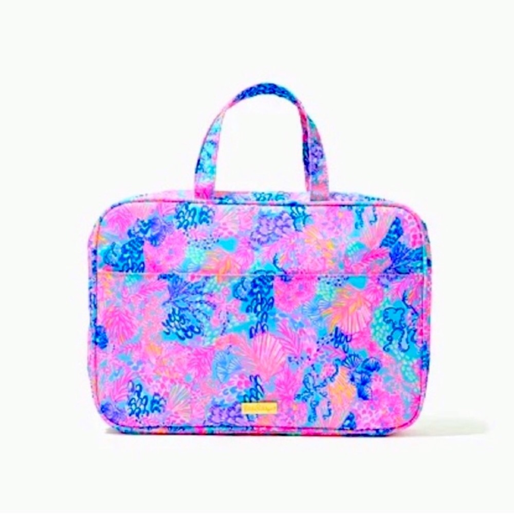NWT Lilly Pulitzer Splendor in the Sand Makeup Bag